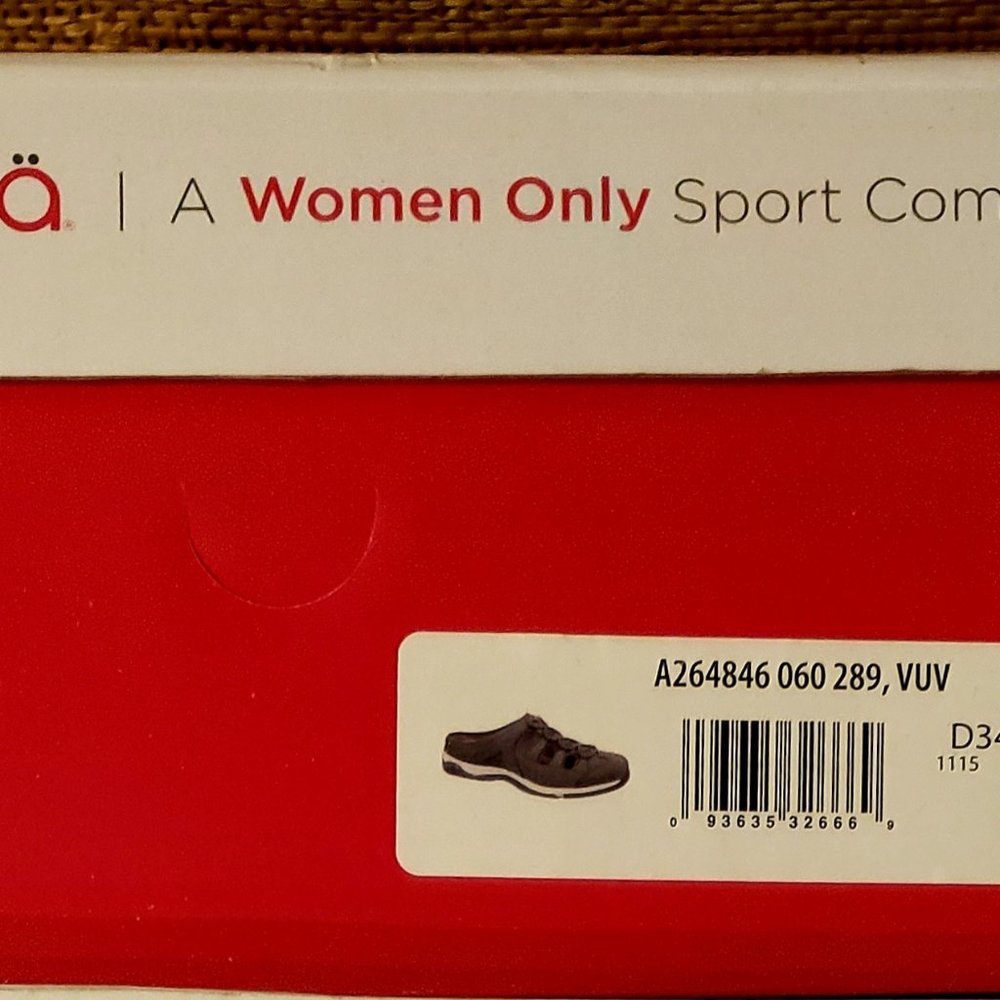 RYKA Tensile Women's Gray/Purple Leather Slip-On Mule 11M NIB - Picture 2 of 9